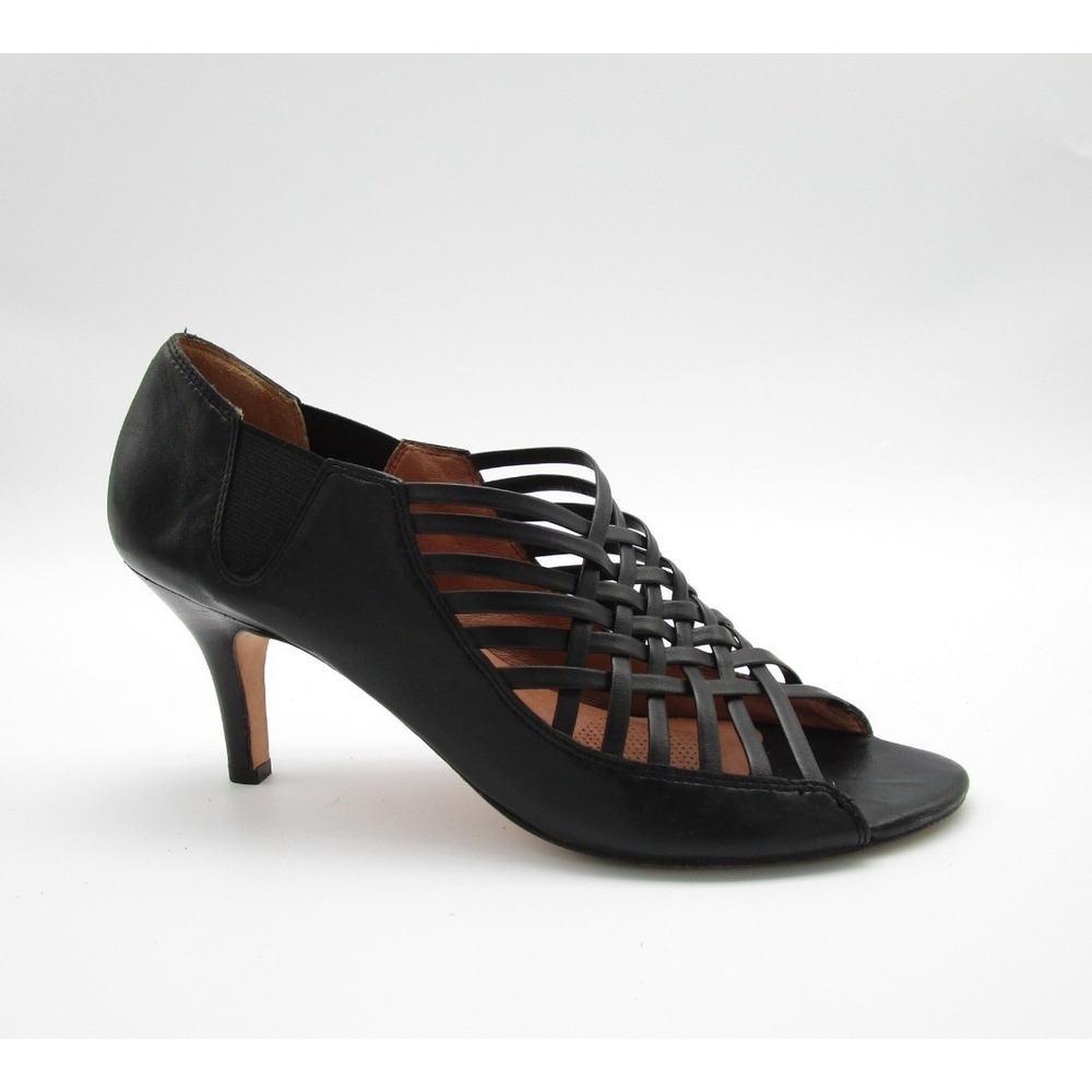Corso Como Open Toe Strappy Black Sandal Womens Sz 10M Comfort